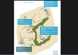 Map Drawn of the Talega San Clemente community pool areas