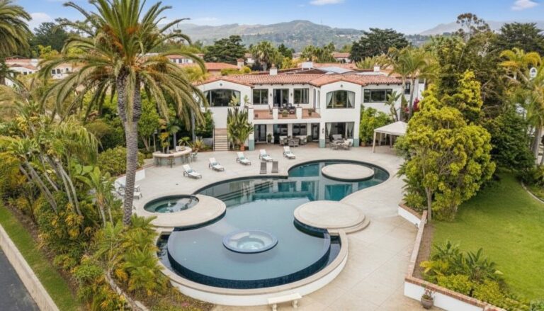 Cotton Point Luxury estate featuring expansive, open pool.